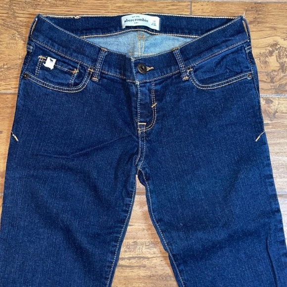 Abercrombie Kids | Jeans | Dark Wash | Gold Threaded | Girls 14 - Picture 2 of 10